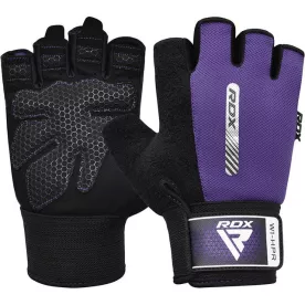 Перчатки для фитнеса RDX W1 Half Purple S