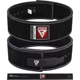 Пояс для тяжелой атлетики RDX 4 Pro Liver Buckle кожаный Black Plus M
