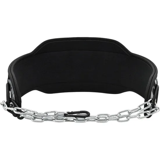 Пояс для отягощений с цепью RDX T7 Dipping Belt 2 Layer неопреновый Black