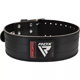 Пояс для пауэрлифтинга RDX кожаный RD1 Black S