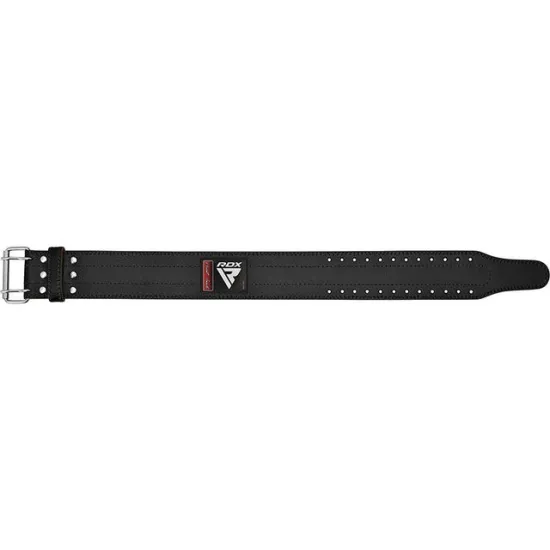 Пояс для пауэрлифтинга RDX кожаный RD1 Black S