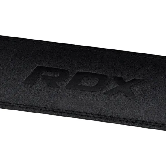 Пояс для важкої атлетики RDX 4 шкіряний Full Black S