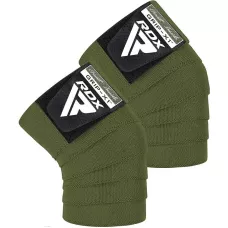 Бинты на колени RDX K1 GYM Knee Wraps Army Green