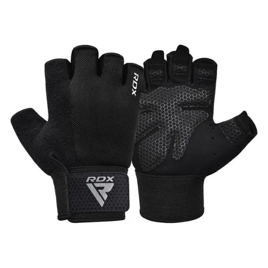 Рукавички для фітнесу RDX W1 Half Black Plus S