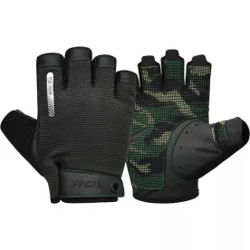 Перчатки для фитнеса RDX T2 Half Army Green S