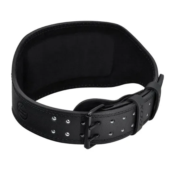 Пояс для важкої атлетики RDX 6 шкіряний Full Black S