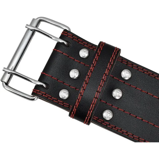 Пояс для пауэрлифтинга RDX RD1 кожаный Red M