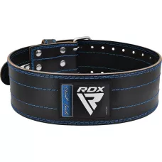 Пояс для пауерліфтингу RDX RD1 шкіряний Blue M