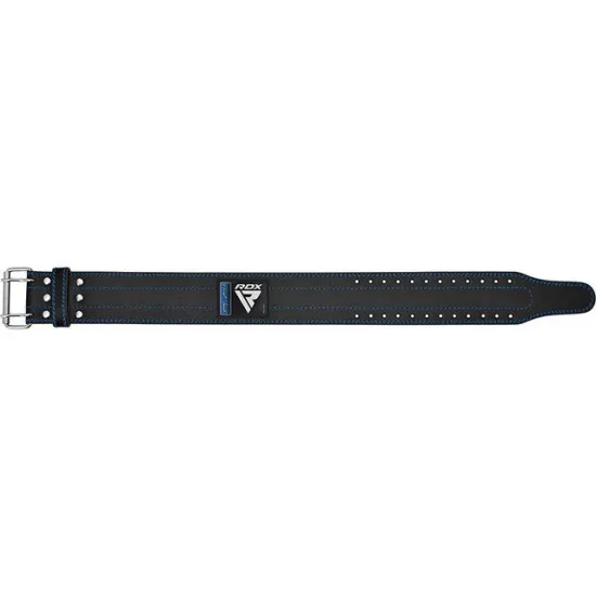 Пояс для пауэрлифтинга RDX кожаный RD1 Blue M