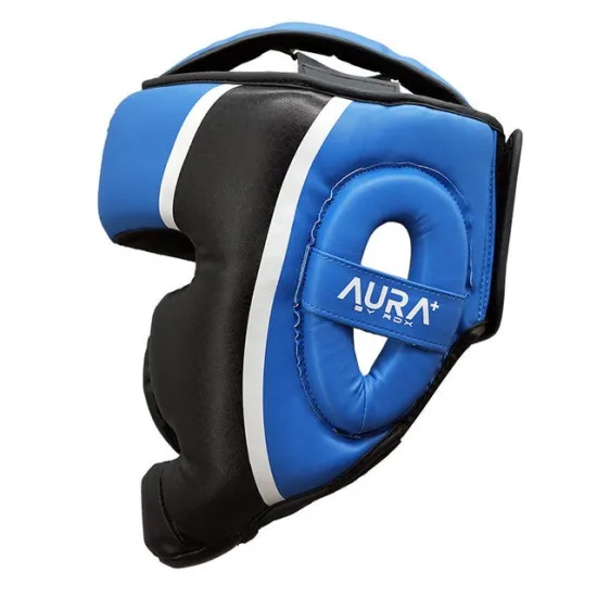Боксерский шлем RDX AURA PLUS T-17 Blue/Black S