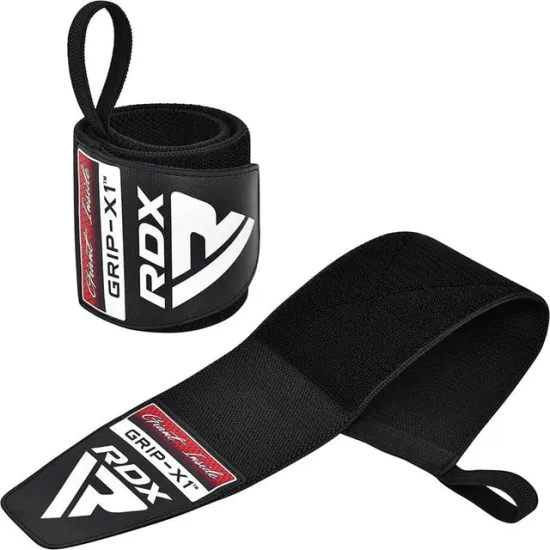 Кистовые бинты RDX W3 Gym Wrist Wraps Full Black