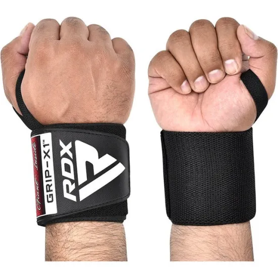 Кистовые бинты RDX W3 Gym Wrist Wraps Full Black