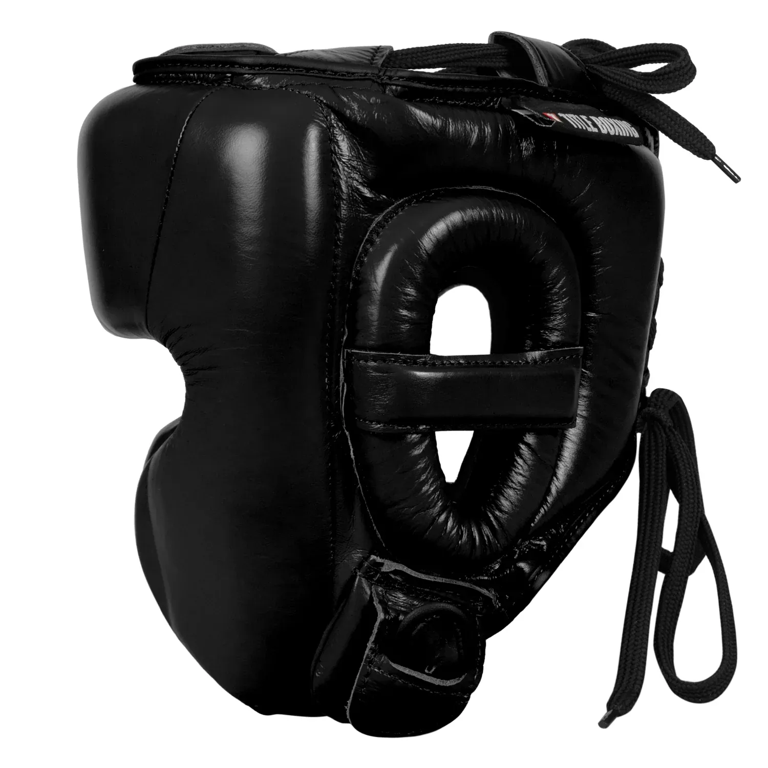 Боксерський шолом TITLE Boxing KO-Vert Stealth Headgear Black-S/M