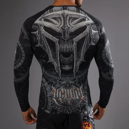 Рашгард Venum Gladiator 5.0 Men's Long Sleeve Black/Silver-S