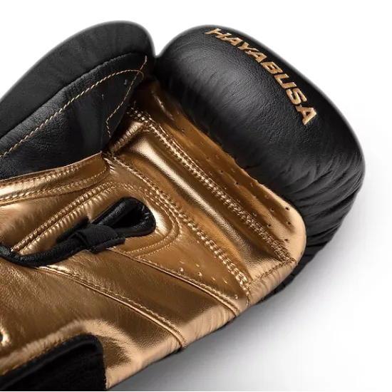 Перчатки боксерские Hayabusa T3 Boxing Gloves Black/Gold-12