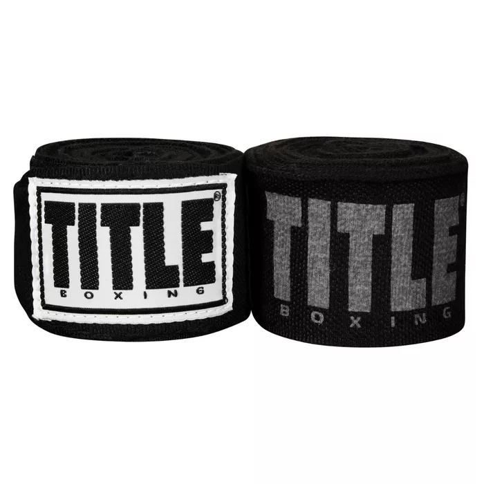 Бинти боксерські TITLE Power-Flex Elite 4,57 м-чорний