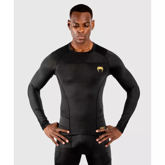 Рашгард Venum G-FIT Rashguard Long Sleeves Black/Gold-S