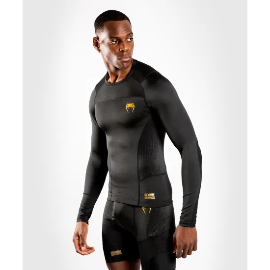 Рашгард Venum G-FIT Rashguard Long Sleeves Black/Gold-S