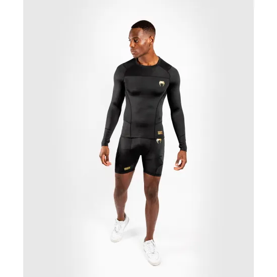 Рашгард Venum G-FIT Rashguard Long Sleeves Black/Gold-S