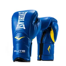 Боксерские перчатки Everlast Elite Hook & Loop Training Gloves Blue-16