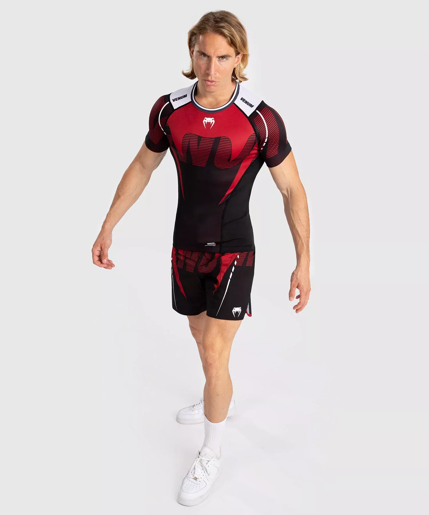Рашгард Venum Adrenaline Men's Short Sleeve Rashguard Red-S