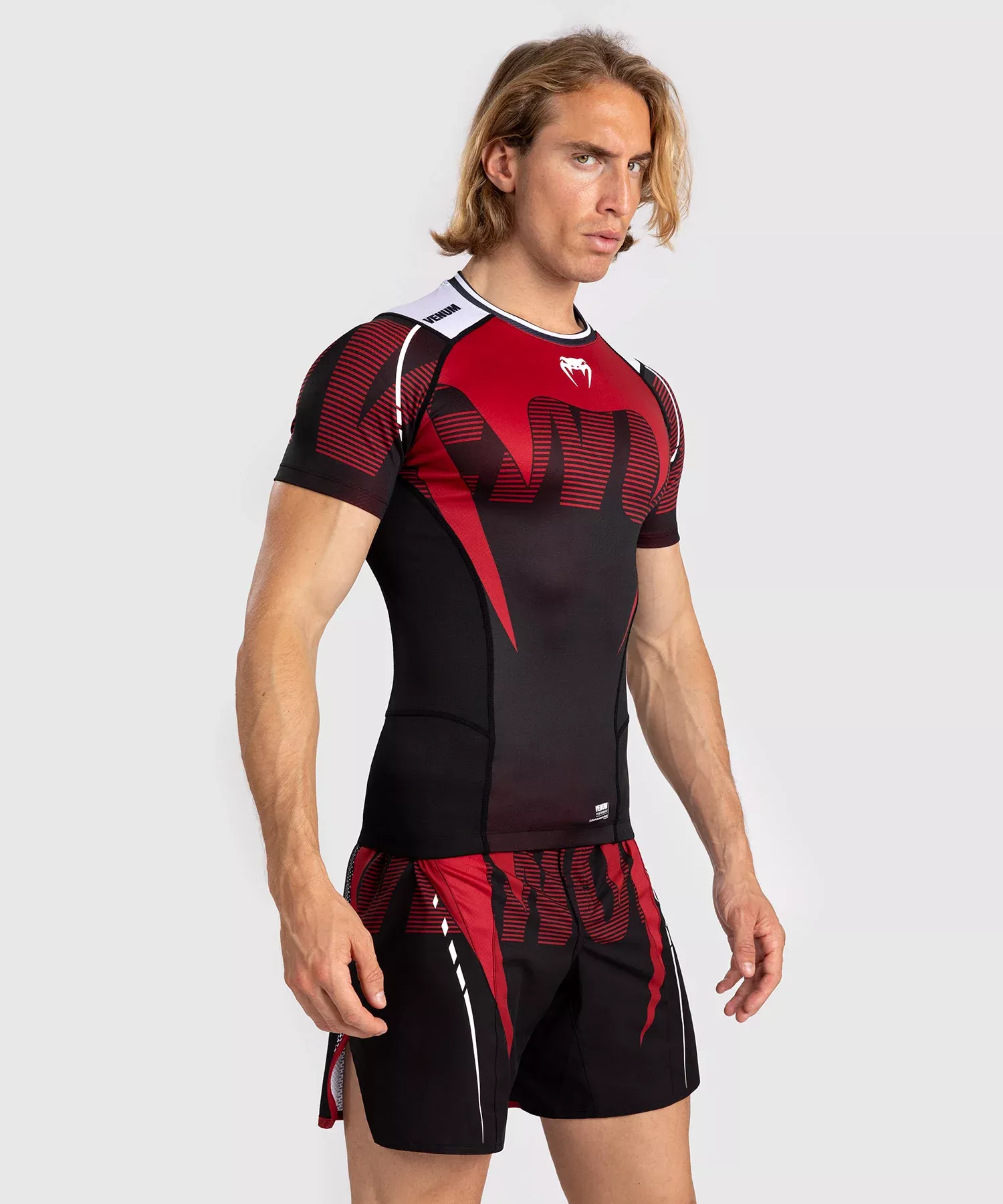 Рашгард Venum Adrenaline Men's Short Sleeve Rashguard Red-S