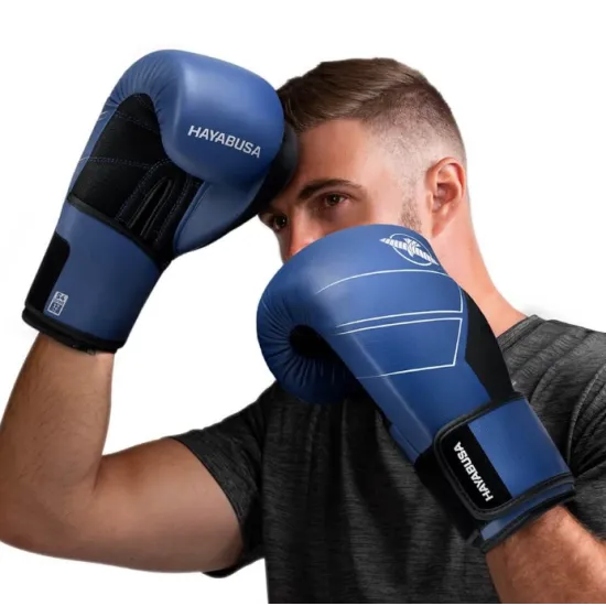 Боксерські рукавиці Hayabusa S4 Leather Boxing Gloves Blue-12