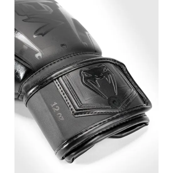 Боксерские перчатки Venum Elite Evo Black 12 унций