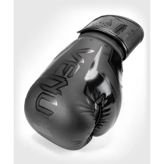 Боксерские перчатки Venum Elite Evo Black 12 унций