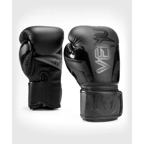 Боксерские перчатки Venum Elite Evo Black 12 унций