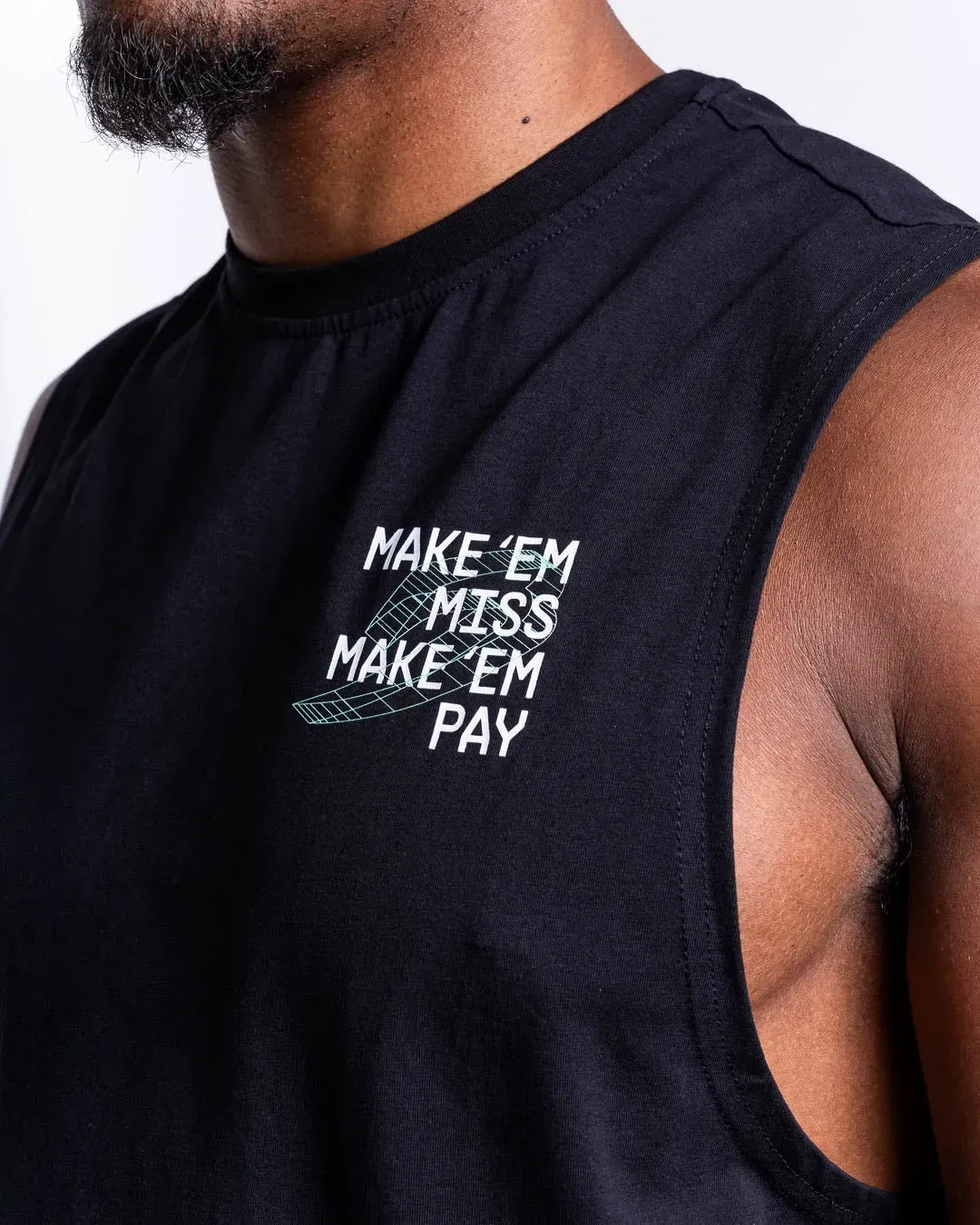 Майка Boxraw Make 'Em Miss Muscle Черная-S