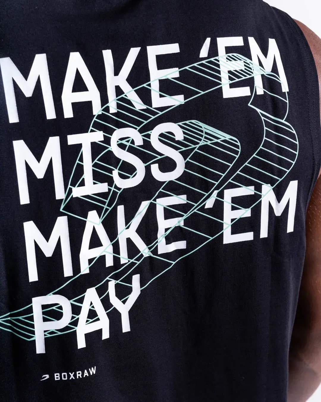 Майка Boxraw Make 'Em Miss Muscle Черная-S