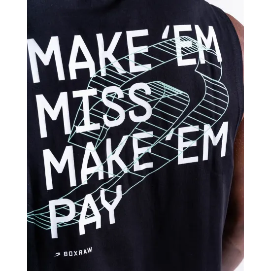 Майка Boxraw Make 'Em Miss Muscle Черная-S