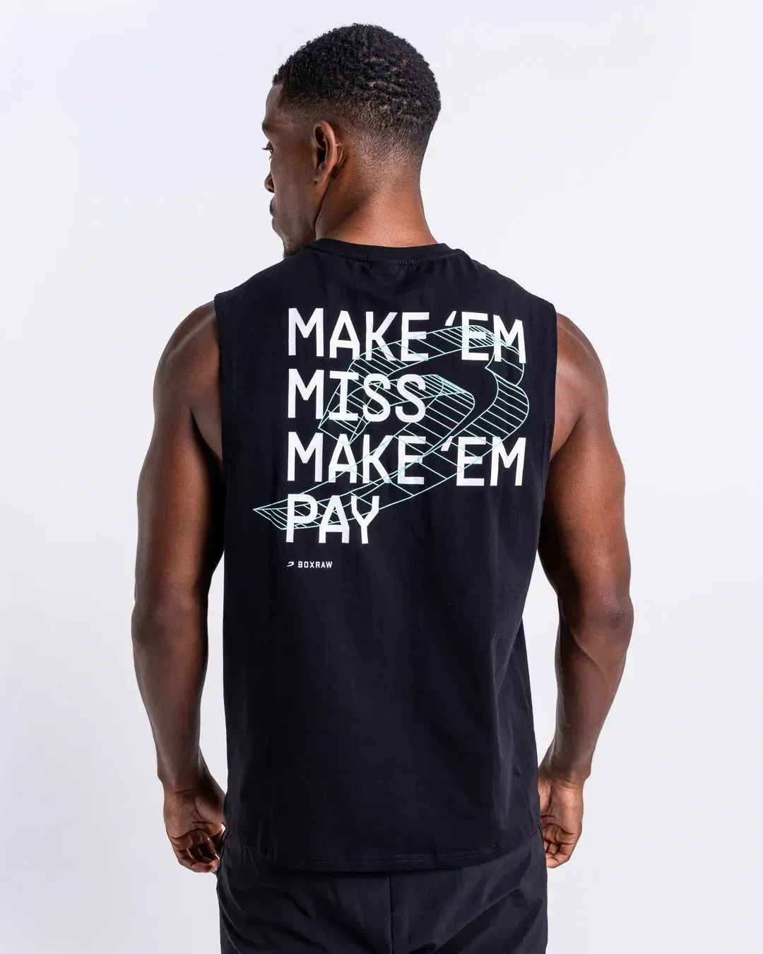 Майка Boxraw Make 'Em Miss Muscle Черная-S