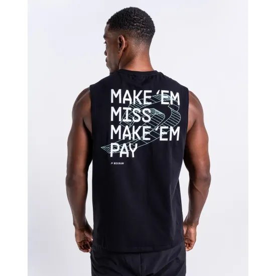 Майка Boxraw Make 'Em Miss Muscle Черная-S