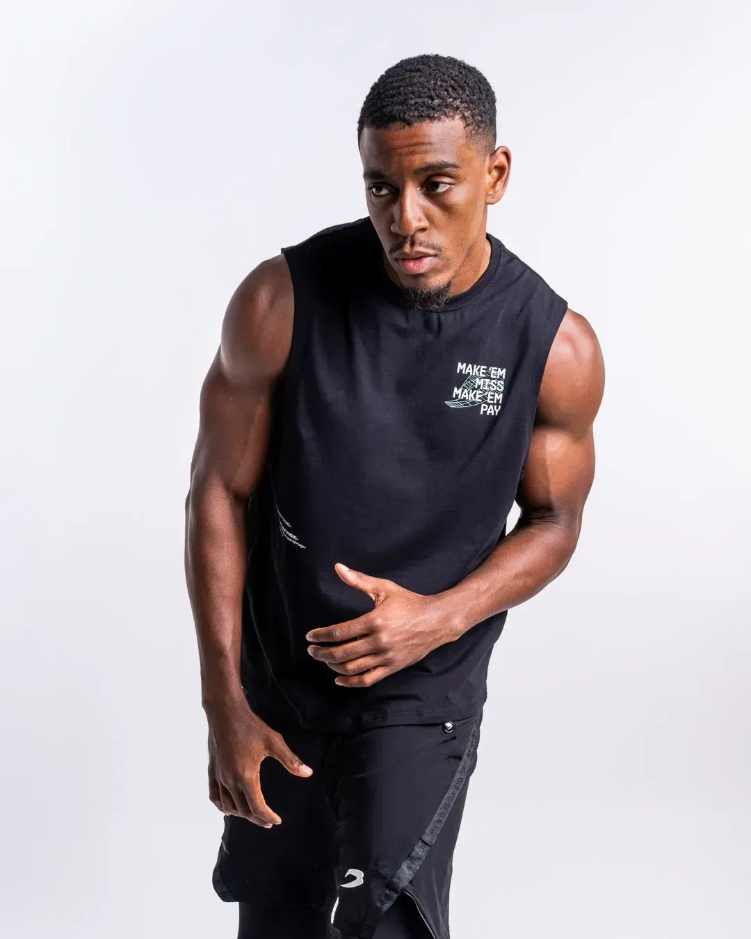Майка Boxraw Make 'Em Miss Muscle Черная-S
