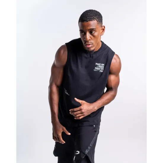 Майка Boxraw Make 'Em Miss Muscle Черная-S