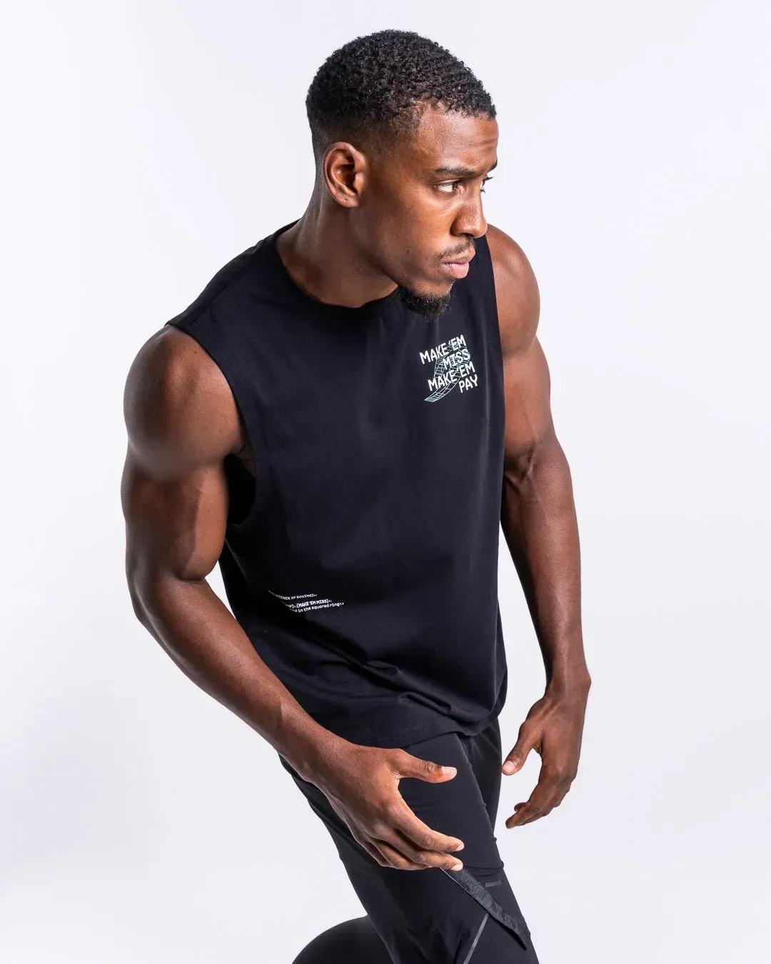 Майка Boxraw Make 'Em Miss Muscle Черная-S