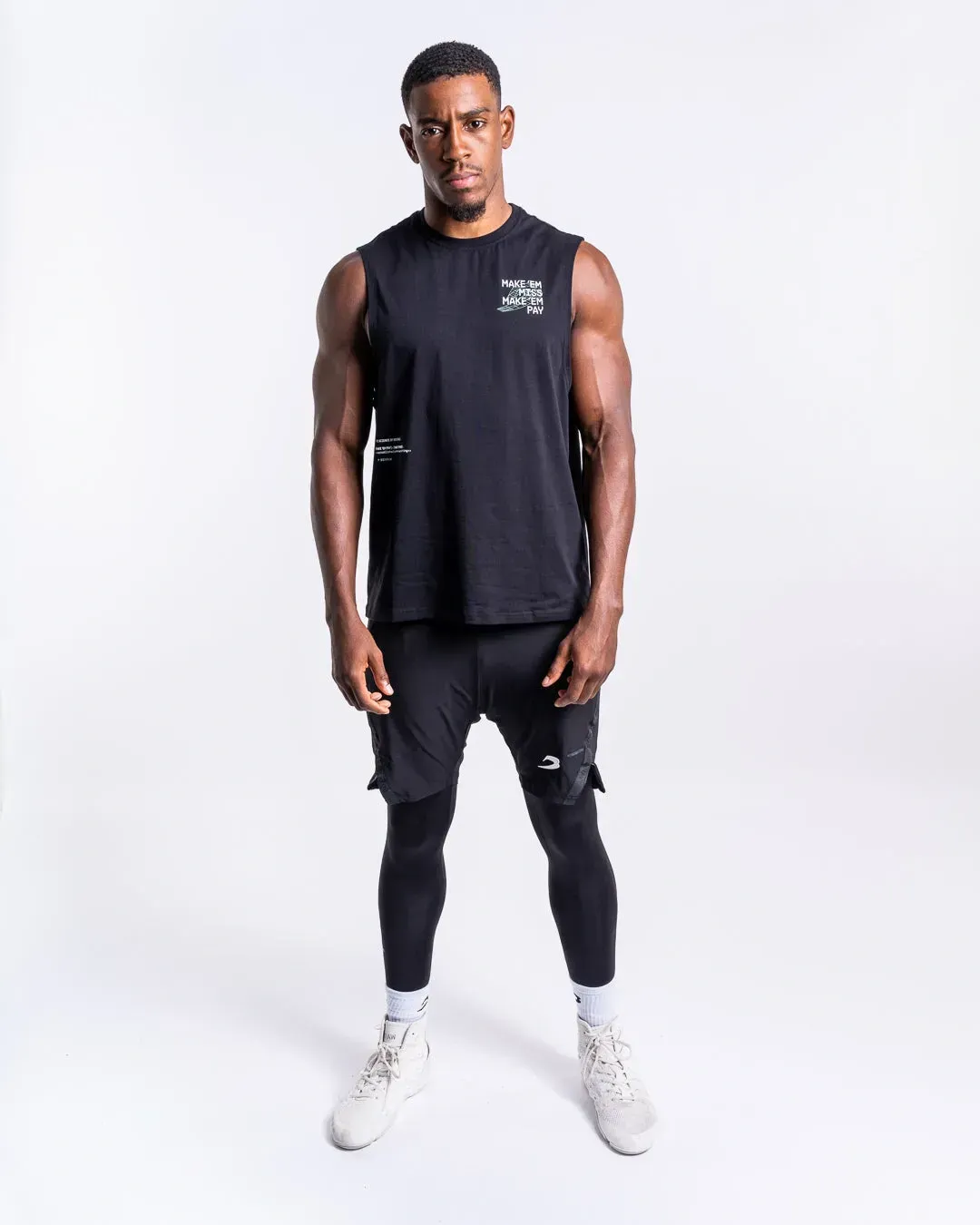 Майка Boxraw Make 'Em Miss Muscle Черная-S