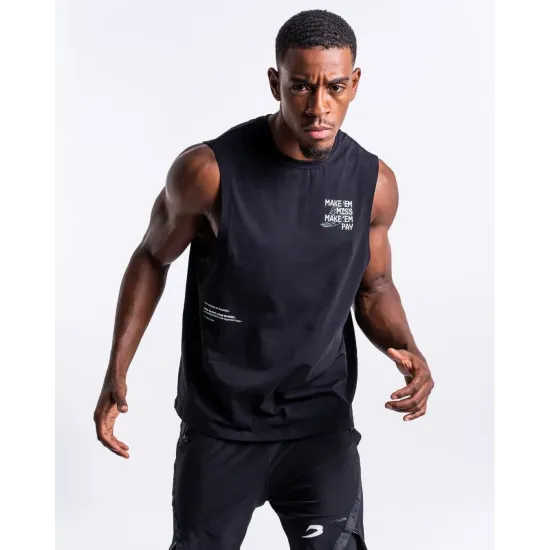 Майка Boxraw Make 'Em Miss Muscle Черная-S