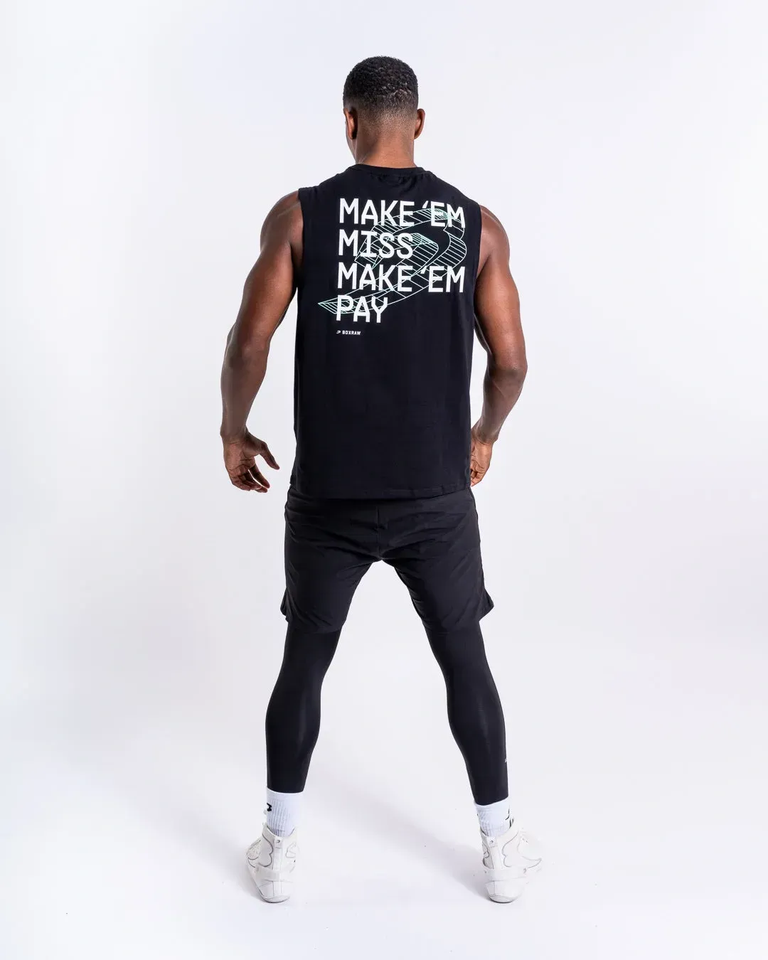 Майка Boxraw Make 'Em Miss Muscle Черная-S