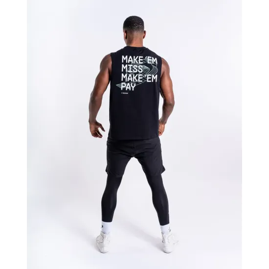 Майка Boxraw Make 'Em Miss Muscle Черная-S