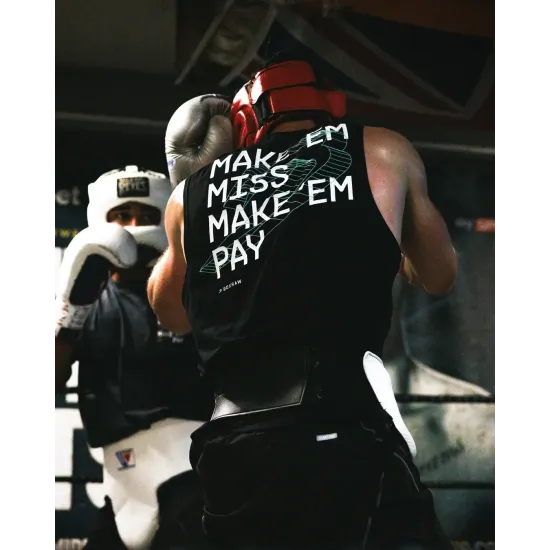 Майка Boxraw Make 'Em Miss Muscle Черная-S