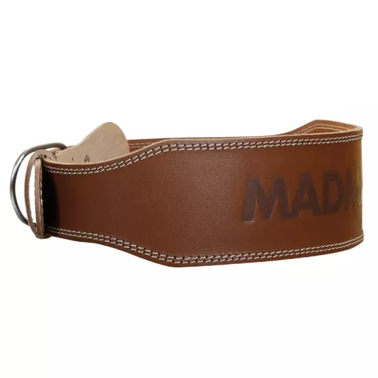 Пояс для тяжелой атлетики MadMax MFB-246 Full leather кожаный Chocolate brown S