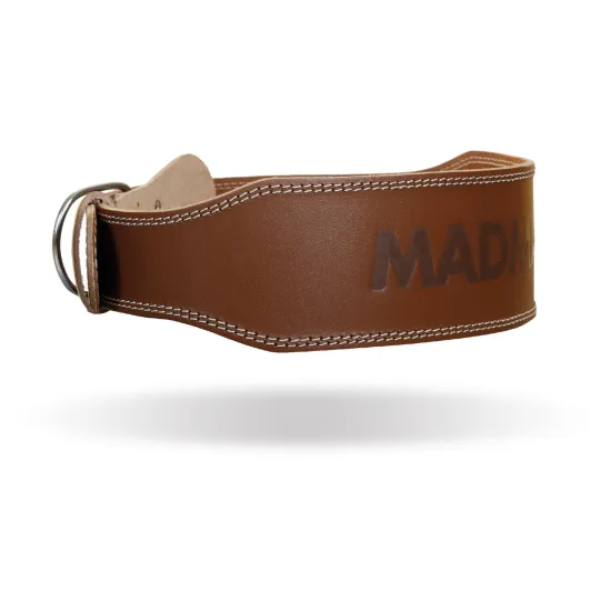 Пояс для тяжелой атлетики MadMax MFB-246 Full leather кожаный Chocolate brown S
