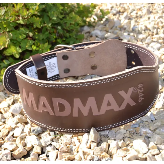 Пояс для тяжелой атлетики MadMax MFB-246 Full leather кожаный Chocolate brown S