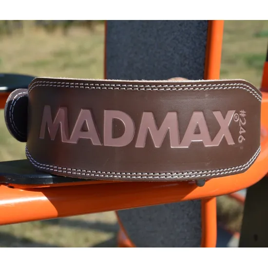 Пояс для тяжелой атлетики MadMax MFB-246 Full leather кожаный Chocolate brown S