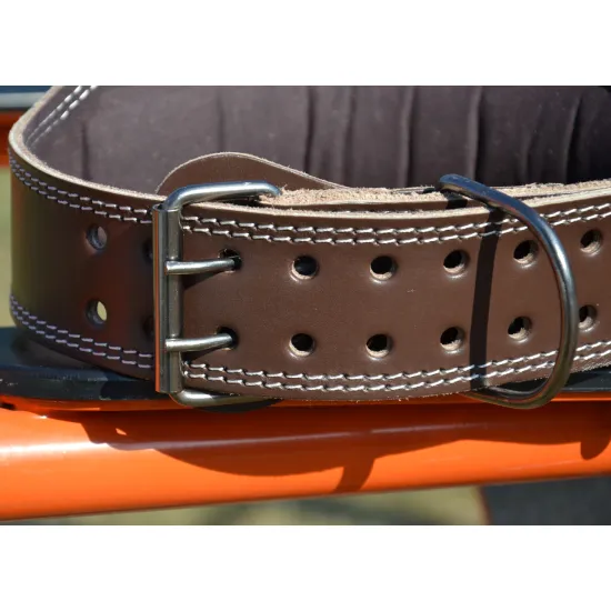 Пояс для тяжелой атлетики MadMax MFB-246 Full leather кожаный Chocolate brown S