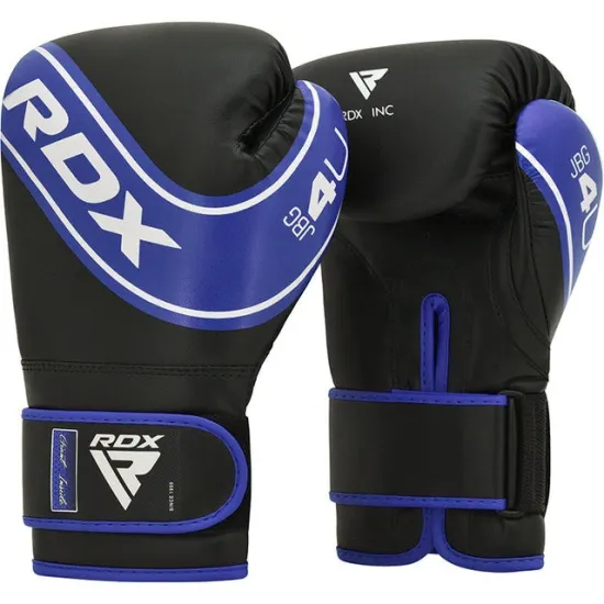 Боксерские перчатки RDX 4B Robo Kids Blue/Black 6 унций