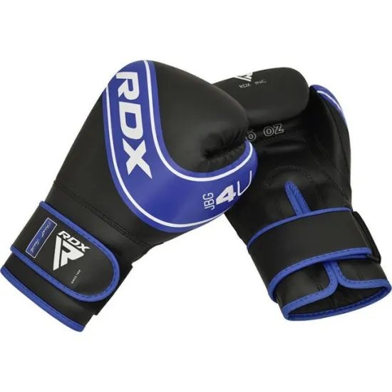 Боксерские перчатки RDX 4B Robo Kids Blue/Black 6 унций